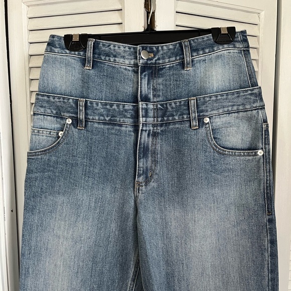 Tibi double waist jeans in a classic wash - Picture 5 of 8